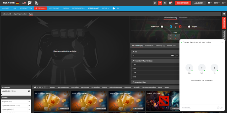 MegaPari Casino Live Casino