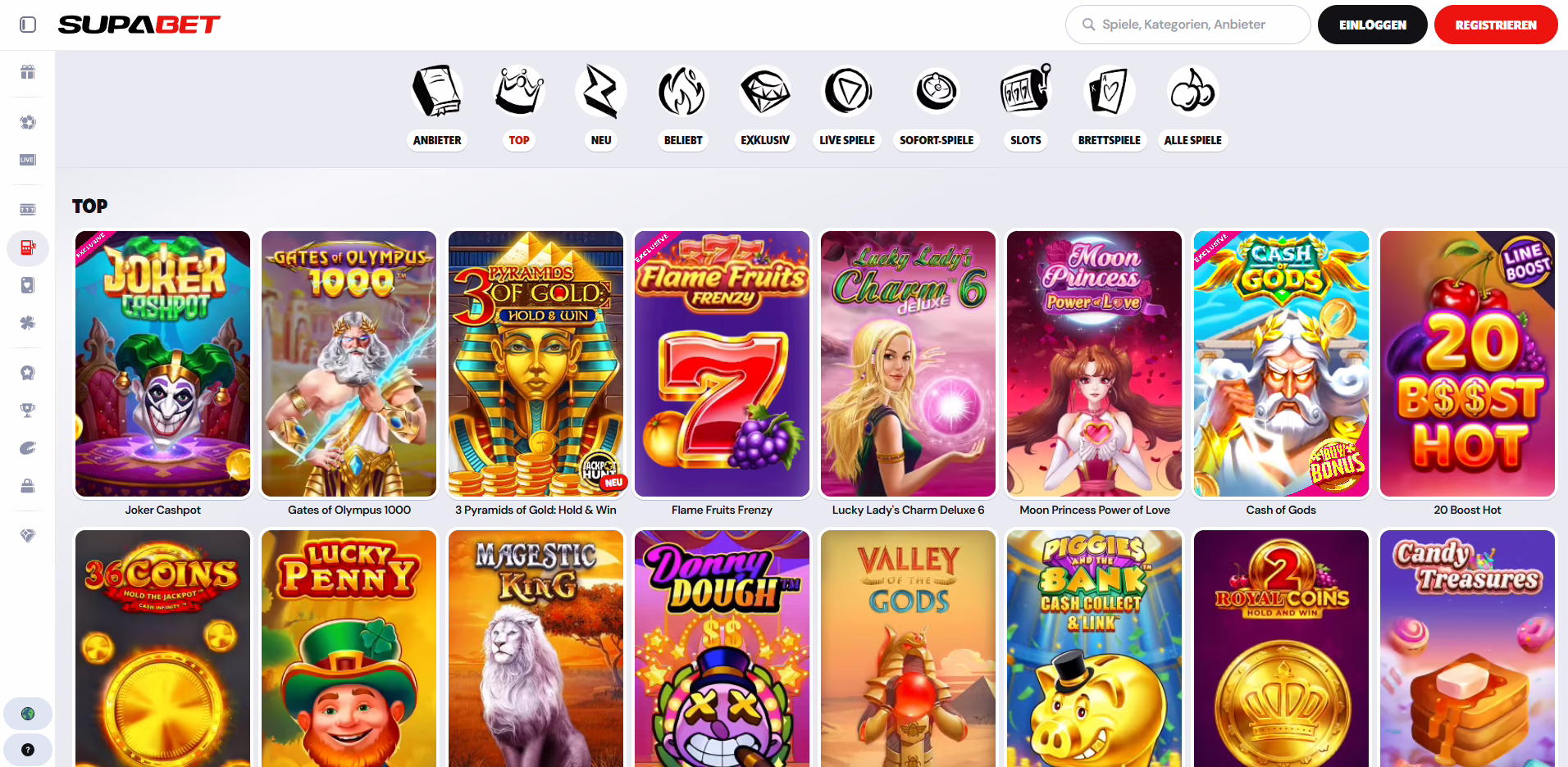 Supabet Casino Bonusangebote