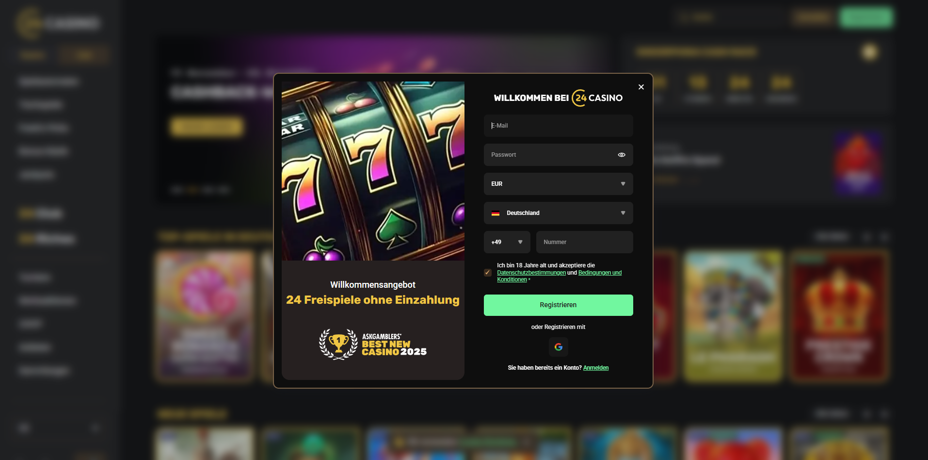 24Casino 24Casino 24Riches Bonus