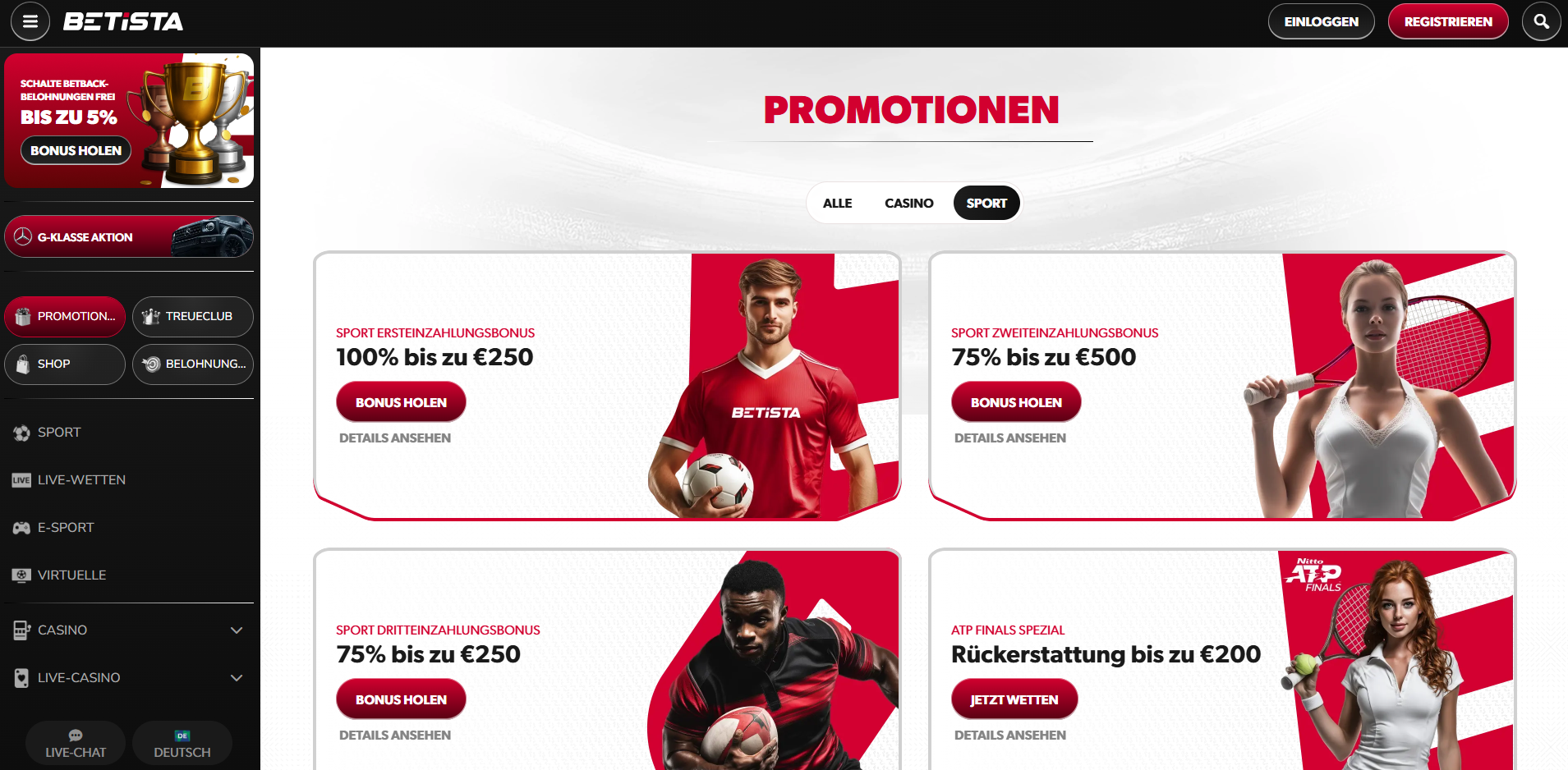 Betista Casino Bonusangebote