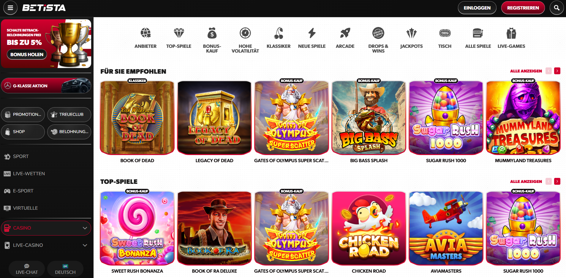 Betista Casino Slots