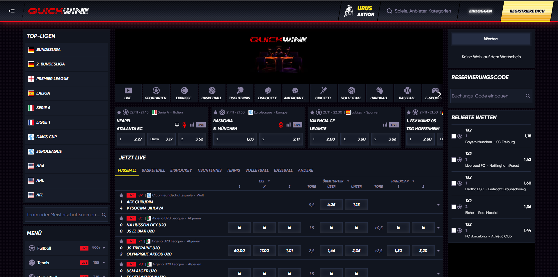 QuickWin Sportwetten