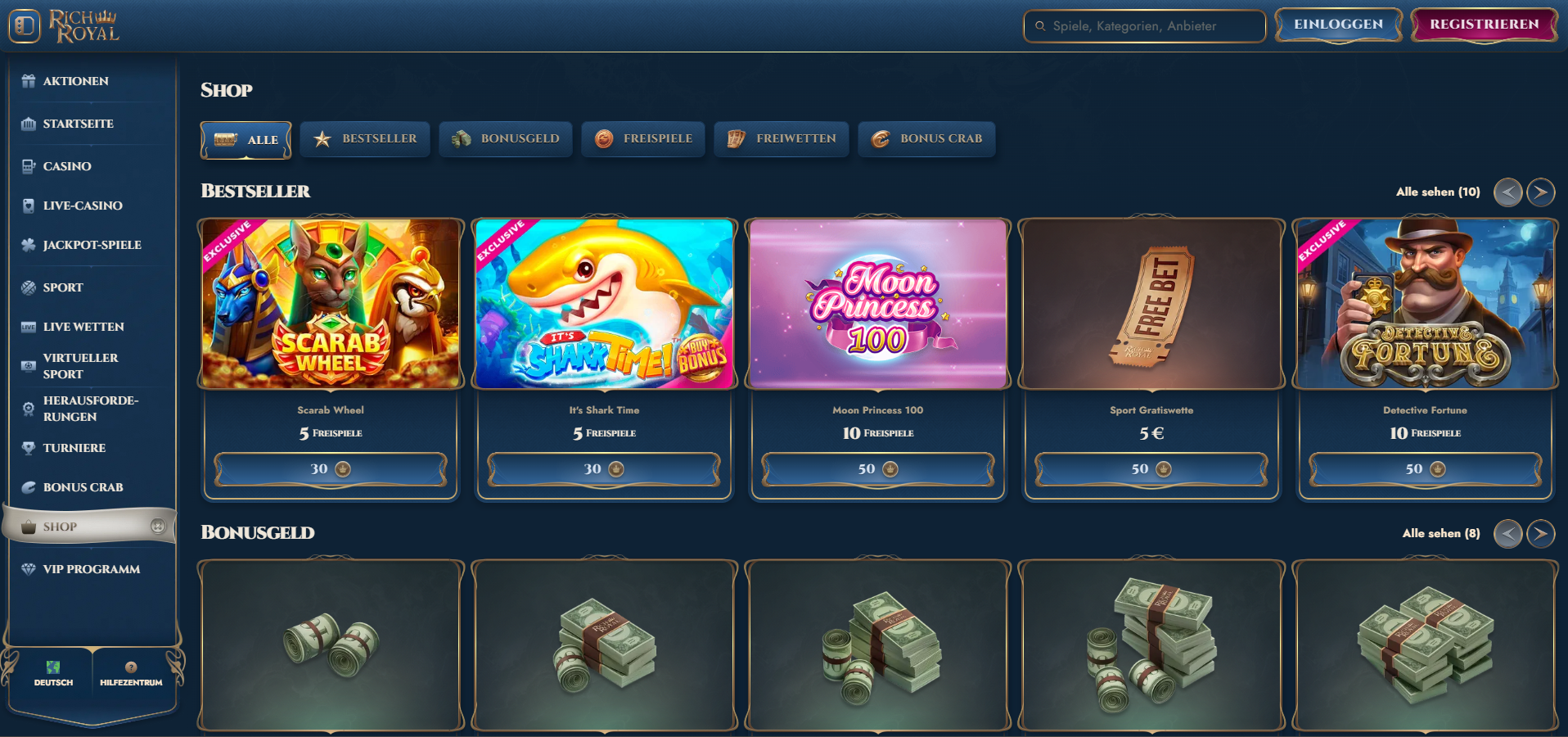 RichRoyal Casino Shop
