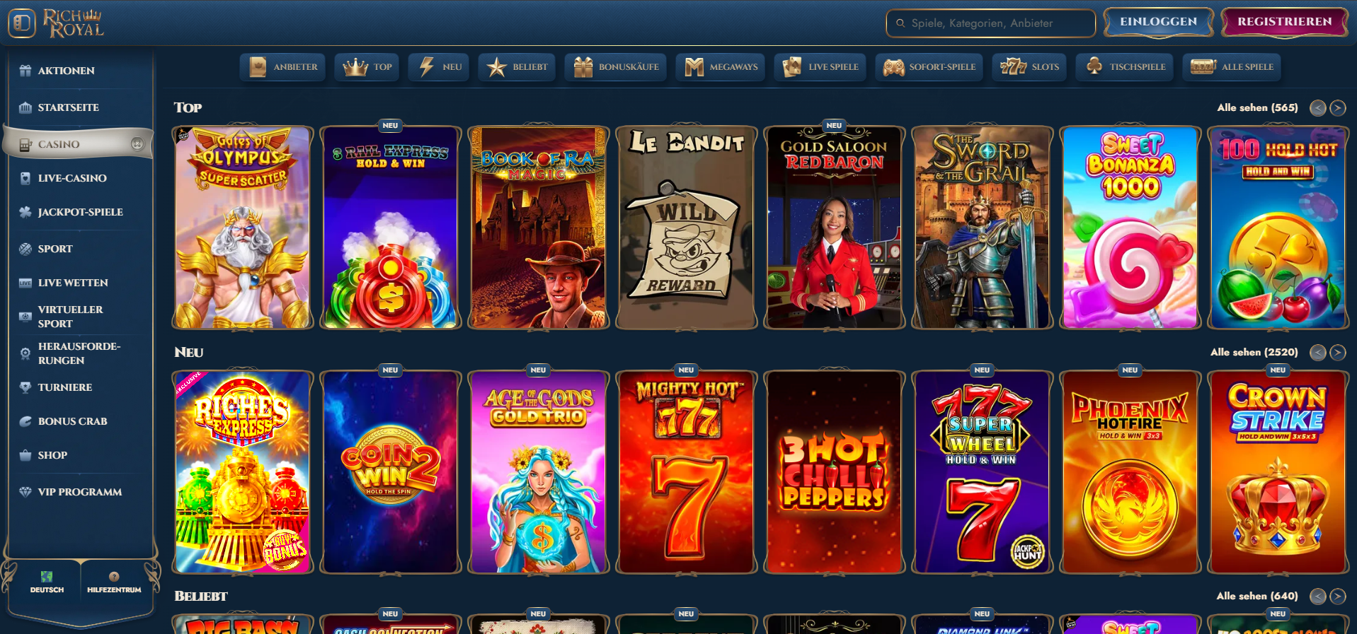 RichRoyal Casino Slots