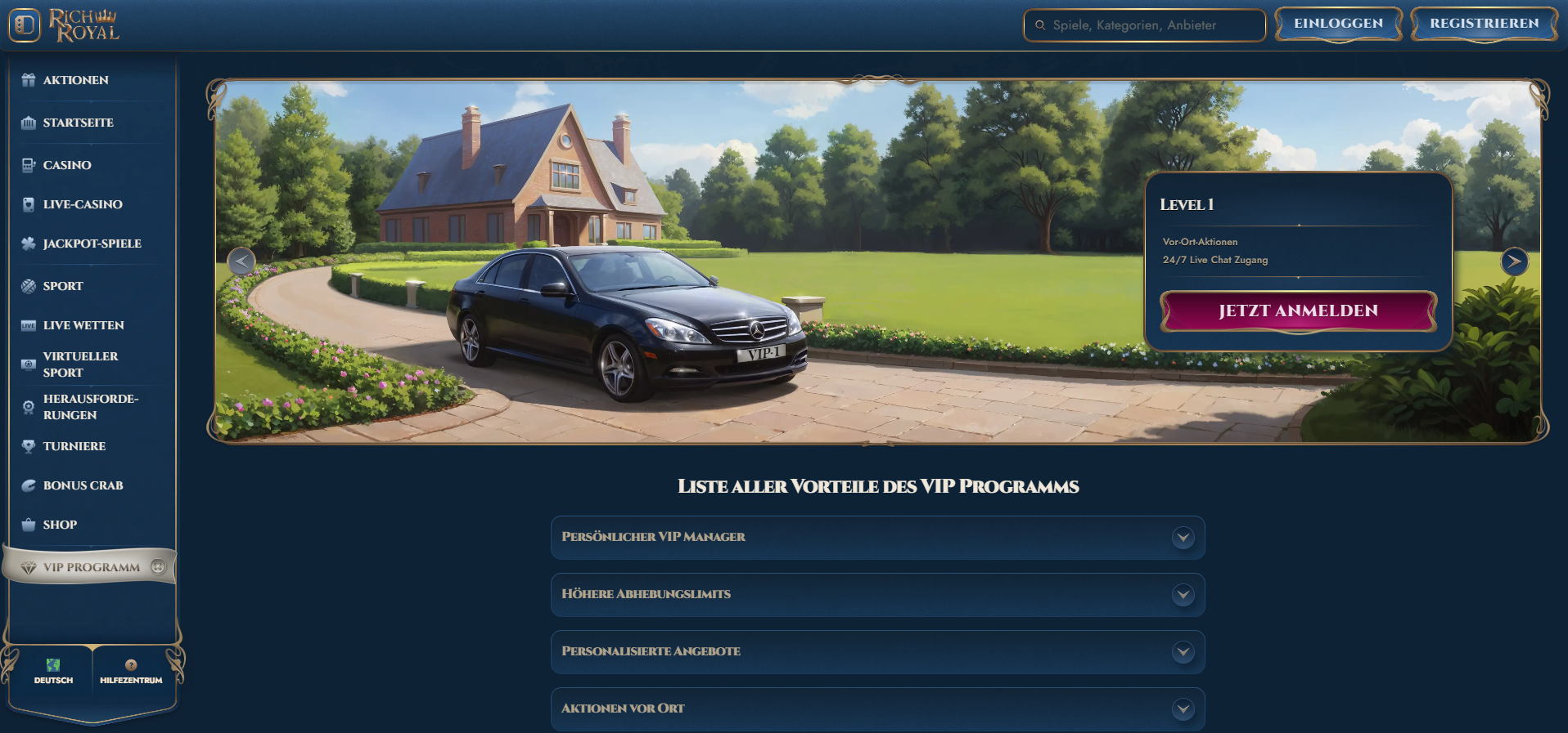 RichRoyal VIP-Programm