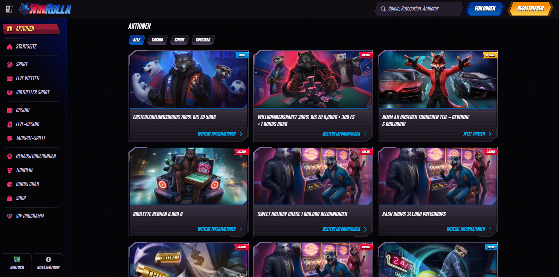 WinRolla Casino Bonusangebote